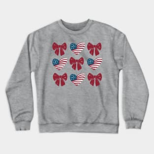 Bows and American Hearts Crewneck Sweatshirt